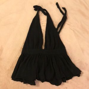 Free People Backless Halter Top